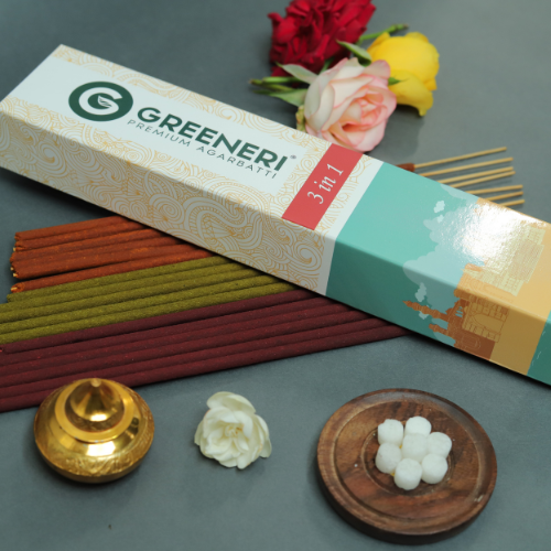 Greeneri Premium Agarbatti 3 in 1