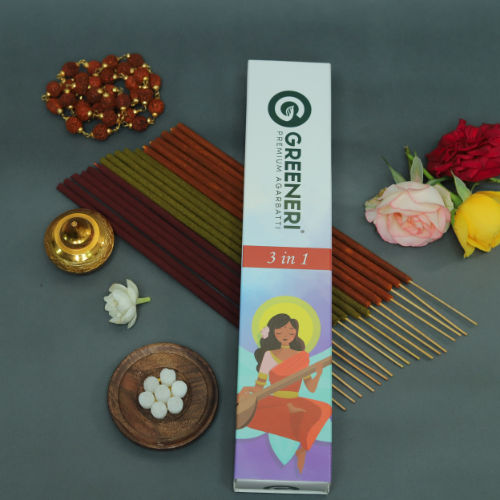 Greeneri Premium Agarbatti 3 in 1